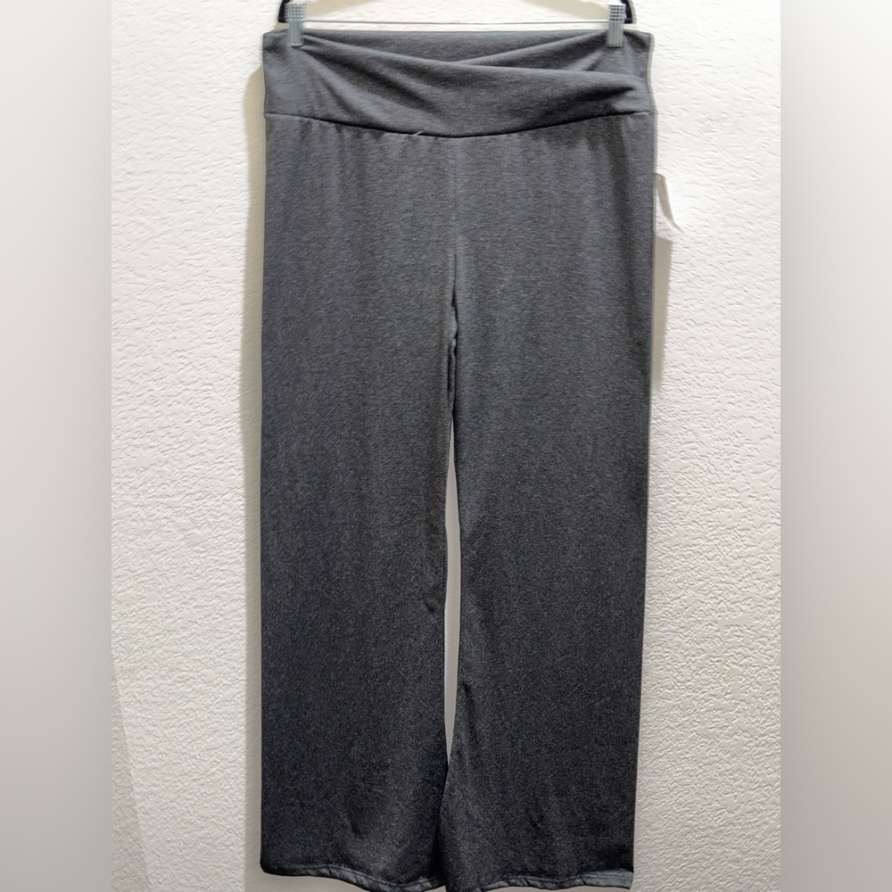 Sweet Heart Rose Women's Wide Leg Pants in Charcoal Gray